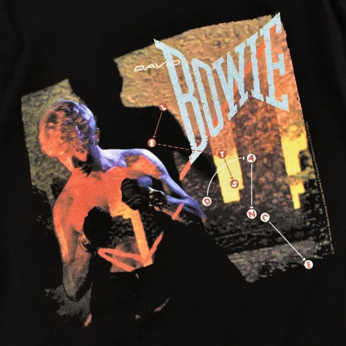 Vista 5 de David Bowie Let's Dance Rock Album T Shirt & Stickers