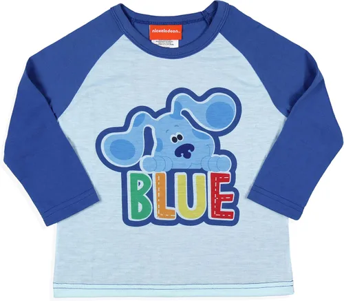 Vista 2 de Nickelodeon - Conjunto de pijama para niños pequeños con diseño de pistas azules