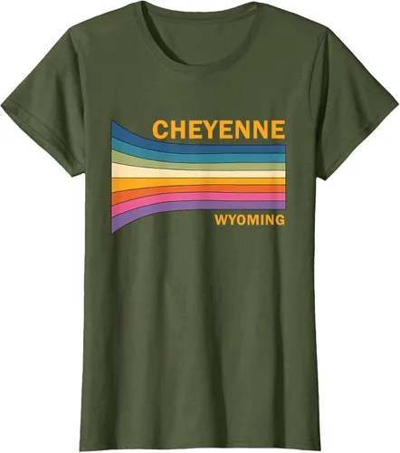 Vista 26 de Retro Vintage 70s Cheyenne Wyoming camiseta