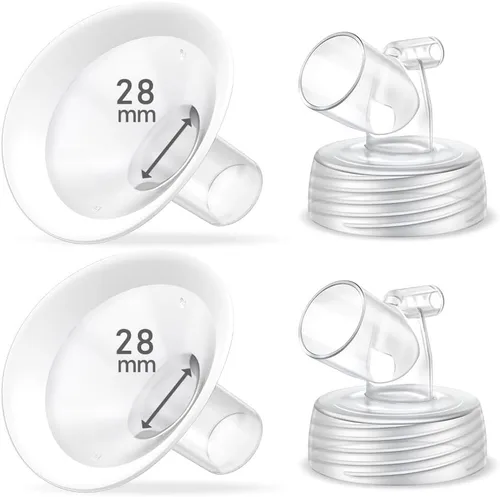 Vista 13 de Juego de 2 bridas de 0.55 pulgadas, protector de borde suave actualizado y conector de base de boca ancha, piezas de bomba para Spectra S2 Spectra