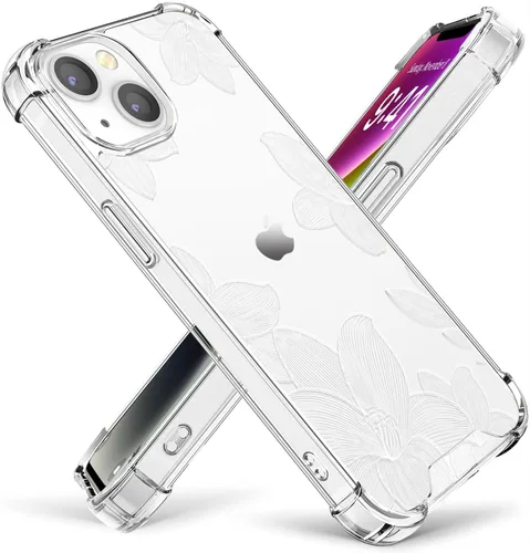 Vista 14 de OOZ Funda de cristal para iPhone 11 Pro (2019) de 5.8 pulgadas, bonita funda protectora transparente, seductor patrón de mariposa morada, suave a