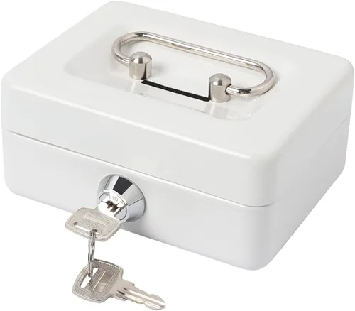 Vista 10 de Caja de dinero pequeña con cerradura y ranura, caja de dinero para efectivo, alcancía para niños, color negro
