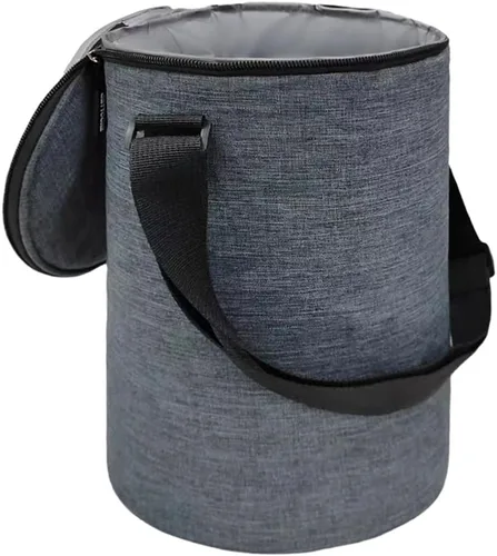 Vista 13 de Collapsible Ice Bucket for Drinks, White Party Cooler with Insulated Lining & Carry Handles, Portable Folding Champagne Wine Beer Bucket for Indoor