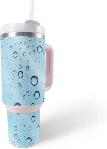 Vista 5 de MightySkins - Vaso con purpurina brillante compatible con Stanley The Quencher H2.0 FlowState de 40 onzas, parte trasera de cascabel, acabado