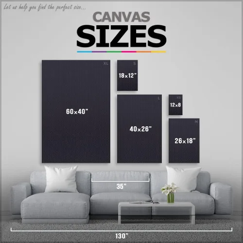 Vista 3 de ARTCANVAS Lienzo decorativo de mediados de siglo moderno de los años 90, pintura enmarcada estirada, póster giclée, decoración de pared, 12 x 8