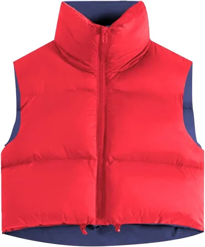 Vista 45 de Xeoxarel Chaleco acolchado corto con bolsillos para mujer (XS-XXL)