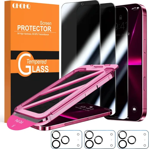 Vista 13 de QHOHQ Paquete de 2+2 protectores de pantalla de vidrio templado para iPad Pro 11 2022/2021/2020 (4ª/3ª/2ª generación) con protector de lente