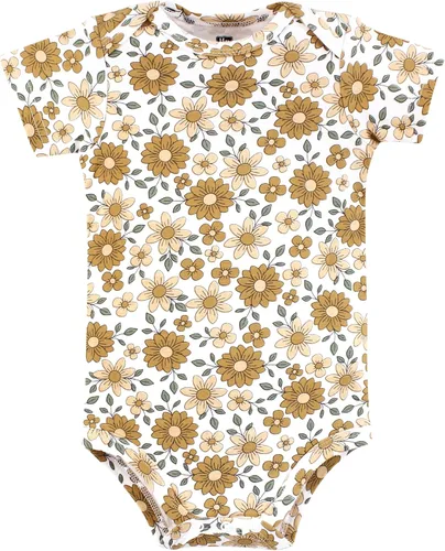 Vista 373 de Hudson Baby baby-girls Cotton Bodysuits 3-pack