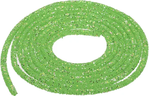 Vista 70 de MECCANIXITY Cuerda de lentejuelas con purpurina de 2.5 yardas, 6mm, 0.24 pulgadas, cuerda de tubo de lentejuelas con diamantes de imitación