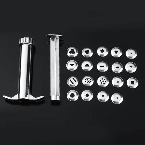 Vista 2 de Herramienta extrusora de arcilla, extrusora de arcilla polimérica de aleación de zinc con 19 formas de disco, herramienta extrusora de fondant