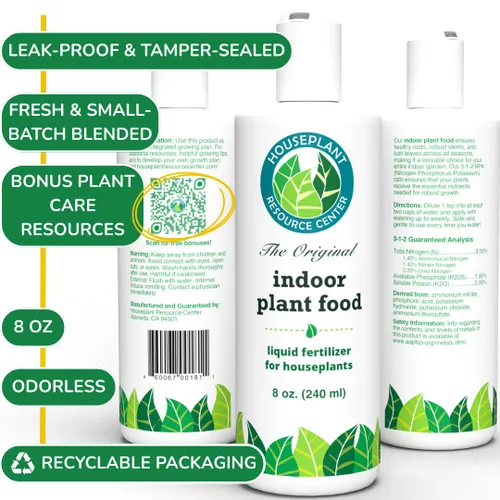 Vista 9 de Abono para Plantas de Interior de Houseplant Resource Center - Fertilizante Líquido Orgánico para Pothos, Lirio de Paz, Monstera, Cactus y Más - 8 oz