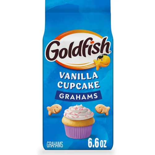 Vista 10 de Goldfish Grahams Galletas Snack Horneadas Sabor Rollo de Canela, Bolsa de 6.6 Oz