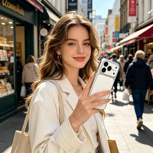 Vista 5 de Funda de silicona líquida para iPhone 17 Pro Max equipada con película protectora de lente, anticolisión suave al tacto y resistente a las manchas
