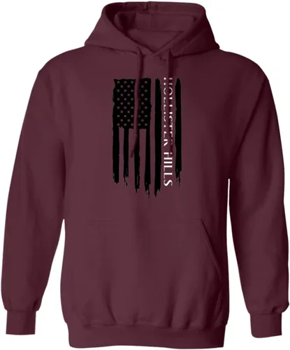 Vista 3 de Sudadera con capucha Hollister Hills American Flag para hombre
