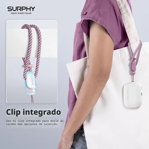 Vista 4 de SURPHY Paquete de 3 correas de muñeca para teléfono con lengüeta de sujeción para teléfono celular, correa para teléfono celular, correa para A
