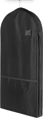 Vista 6 de Whitmor Bolsa de ropa con cremallera y bolsillo - Juego de 3 - Negro