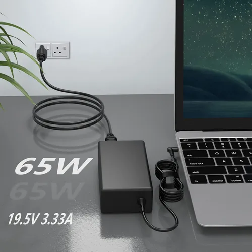 Vista 6 de Cargador de CA de 65 W para HP EliteBook 840 850 845 830 820 G3 G4 G5 G6 G7 G8 0.177x0.118 in Smart Blue Tip Adaptador para portátil Fuente
