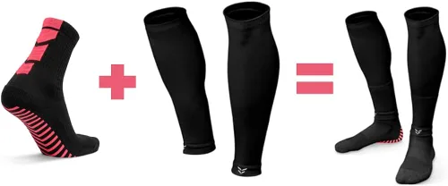 Vista 9 de FLITE SPORTS Calcetines antideslizantes para fútbol, fútbol sala, LAX, Pickleball, calcetines de neón para hombres y mujeres