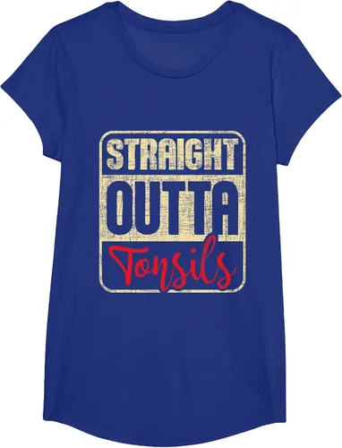 Vista 44 de Straight Outta Amígdalas - Camiseta de recuperación de cirugía de eliminación de amígdalas Asphalt Grey