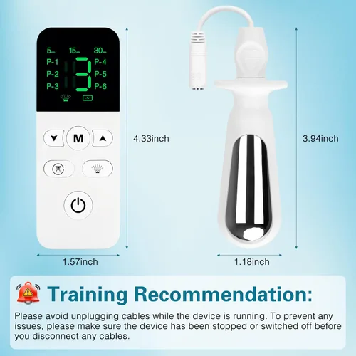 Vista 6 de Dispositivo de salud y bienestar pélvico para mujeres, tecnología 3 en 1 con EMS, luz calmante y vibración para tono muscular, relajación diaria