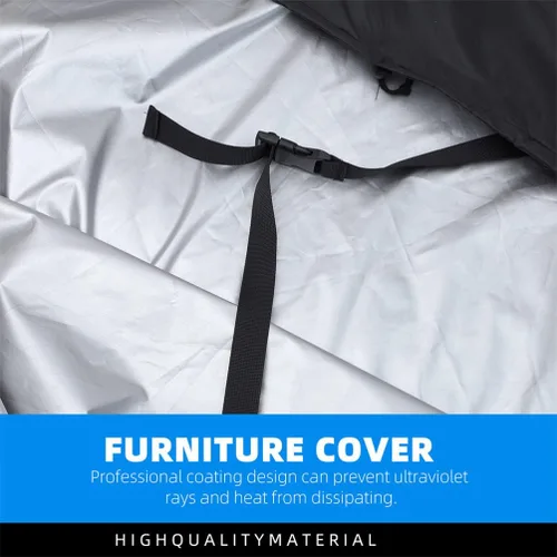 Vista 5 de YARNOW Silla de exterior para silla de exterior, 2 piezas, funda para silla de patio, resistente al aire libre, funda para silla de descanso, silla