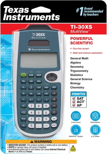 Vista 10 de Texas Instruments Calculadora científica TI-30XS MultiView