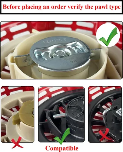 Vista 3 de YAMAKATO Tire de arranque de cuerda de arranque de retroceso Conjunto de cable de arranque para Predator Starter 420 439 440 cc 11hp 13hp gx440 motor