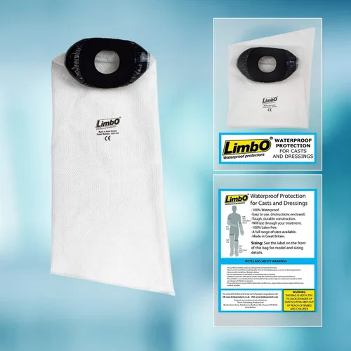 Vista 6 de M100 - Protector de vendaje impermeable para piernas completas para adultos