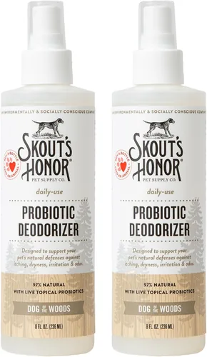 Vista 11 de SKOUT'S HONOR Spray desodorizante probiótico para perros, coco bañado por
