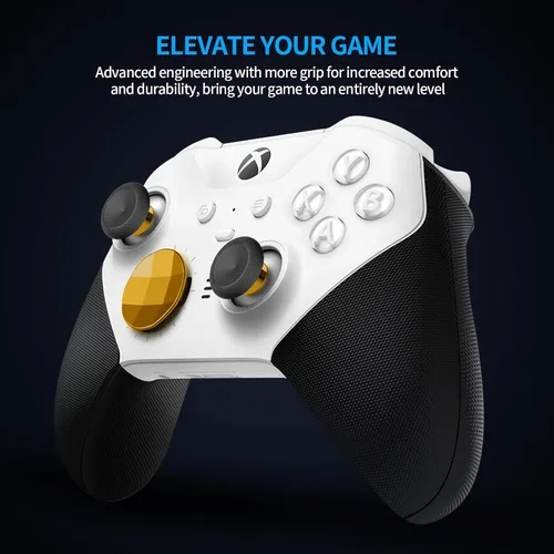 Vista 3 de Accesorios para Xbox Elite Controller Series 2 - 13 en 1 Palas de repuesto de color dorado Palillos analógicos Palillos analógicos Joystick Piezas