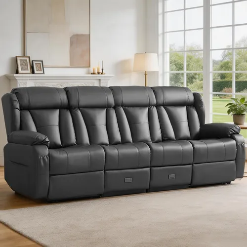 Vista 20 de Sofá biplaza reclinable manual de 59" reclinable doble para sala de estar