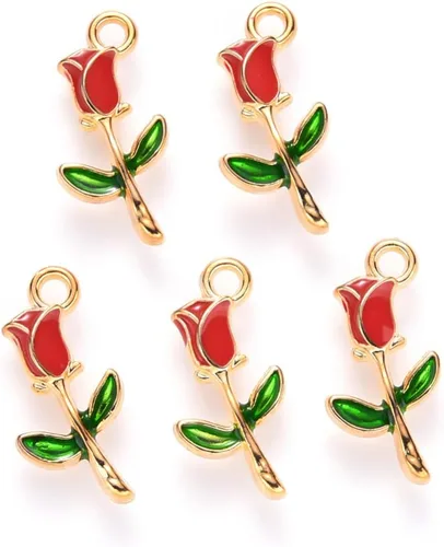Vista 17 de DanLingJewelry Dijes de esmalte mini colgantes de esmalte para hacer joyas y bricolaje, Metal