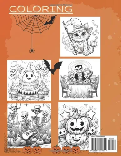 Vista 2 de Whimsical Halloween A Coloring Journey for Little Artists For kids ages 3-8