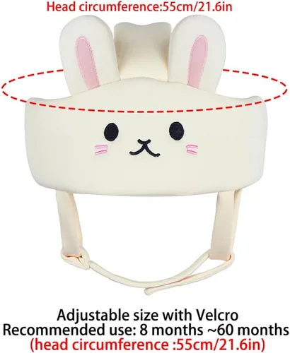 Vista 3 de Surakey Casco de seguridad para bebé para gatear, caminar, protector de cabeza de bebé, ajustable, cojín para la cabeza del bebé, gorro