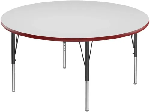 Vista 30 de Correll - Mesa rectangular de 24 x 36 pulgadas, mesa de actividades superior de borrado en seco, altura ajustable (19 a 29), laminado de alta