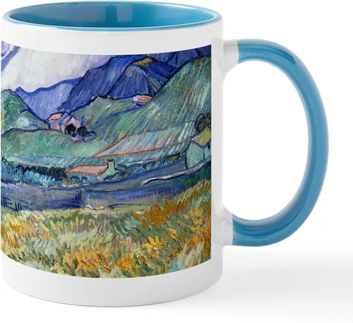 Vista 27 de CafePress Irises By Vincent Van Gogh Taza de café de cerámica de 11 oz (11.0 fl oz)