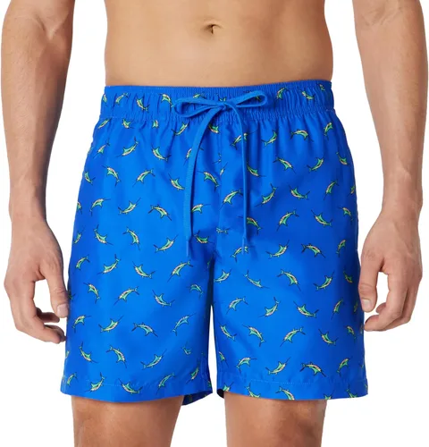 Vista 21 de Amazon Essentials Traje de baño para hombre con forro de malla, bolsillos, cierre de cordón
