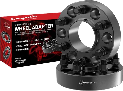 Vista 10 de Wheel Accessories Parts 2 Piezas Espaciadores de Rueda Centrados en el Buje 6x5.5 6x139.7mm 1.00 Pulgada de Grosor 78.1mm Buje M14x1.5 14x1.5 Rosca