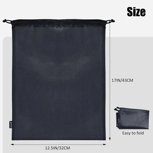 Vista 9 de Gloppie Bolsas de zapatos para bolsa de zapatos de viaje Bolsas de zapatos de viaje para embalaje Bolsa de almacenamiento de zapatos, Negro -, Ocio