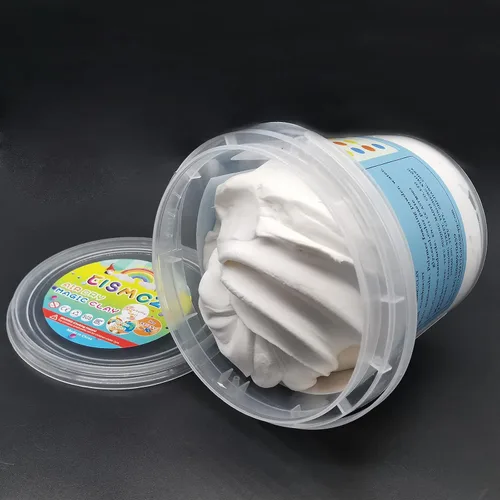 Vista 19 de Arcilla de modelado Air Dry de 10.5 onzas, arcilla mágica ultra ligera, suave, sin grietas, colores primarios para adultos y niños, kit de Negro