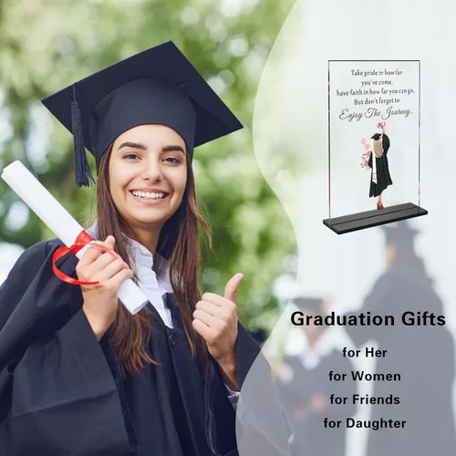 Vista 2 de Regalos de graduación de la clase de 2025, letrero decorativo de escritorio, regalo inspirador para mujeres, niñas, hijas, hermanas, amigas, escuela