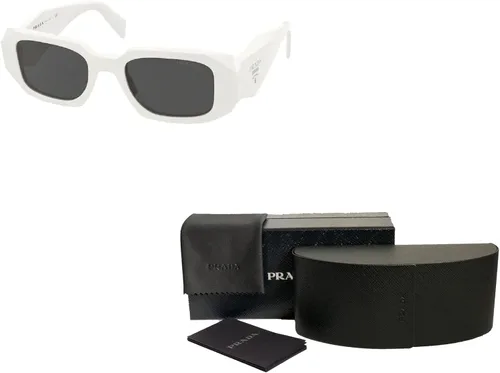 Vista 3 de Prada PR17WS Rectangle Sunglasses for Women BUNDLE With Designer iWear Complimentary Eyewear Kit