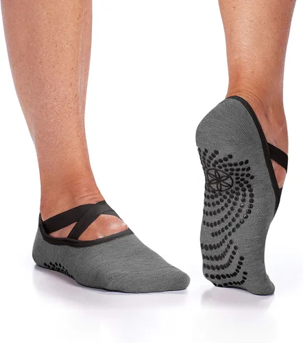 Vista 18 de Gaiam Grippy Studio Yoga Socks for Extra Grip in Standard or Hot Yoga