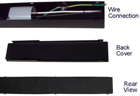 Vista 3 de Regleta de alimentación cableada de 24 pulgadas (sin cable de alimentación), 6 salidas verticales (NEMA 5-20R) (no resistente a manipulaciones)