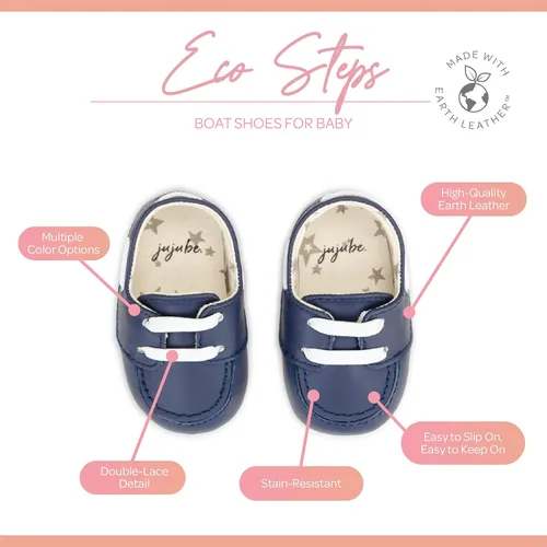 Vista 2 de JuJuBe Eco Steps - Zapatos náuticos para bebés piel vegana