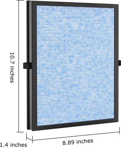 Vista 2 de iSingo Paquete de 2 filtros de aire compatibles con purificador de aire MK-04 MG-04JH, filtración de 4 capas adecuado para polvo, caspa de mascotas
