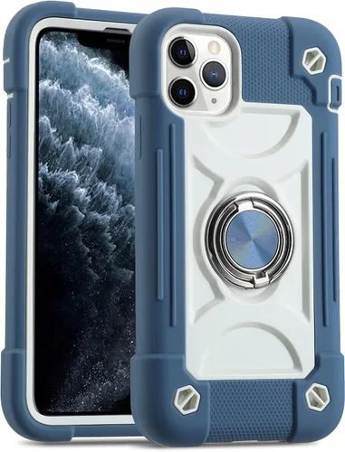 Vista 90 de MARKILL Funda compatible con iPhone Air de 6.5 pulgadas 2025 con soporte de anillo giratorio de 360 grados, protección contra caídas de grado