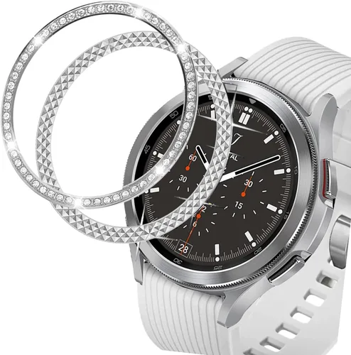 Vista 14 de DEALELE Funda de bisel compatible con Samsung Galaxy Watch 4 Classic de 1.654 pulgadas/Galaxy Watch 1.654 pulgadas/Gear Sport, anillo de bisel de 1#