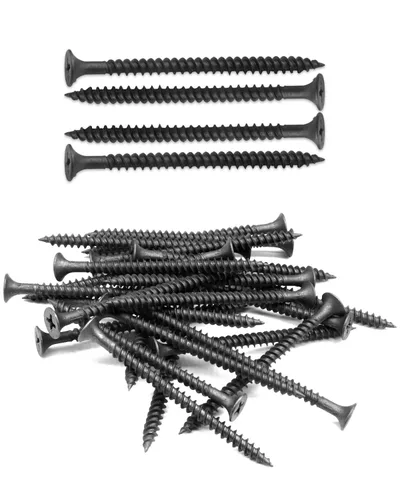 Vista 10 de 50 tornillos Phillips de cabeza plana #7 x 1-3/4 pulgadas para paneles de yeso, rosca fina, tornillo de madera de punta afilada, acero al carbono