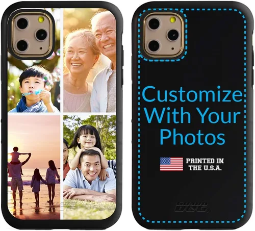Vista 9 de Guard Dog Funda compatible con iPhone 11 Pro, grado militar, protección resistente de dos piezas, personalizada, fotos, seis marcos